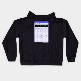 pwnstar - YOU GOT PWNED Calculator Window - ©pwnstar 2023 Kids Hoodie